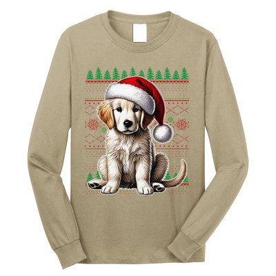 Labrador Christmas Ugly Sweater Funny Dog Lover Xmas Long Sleeve Shirt