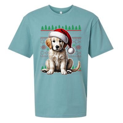 Labrador Christmas Ugly Sweater Funny Dog Lover Xmas Sueded Cloud Jersey T-Shirt