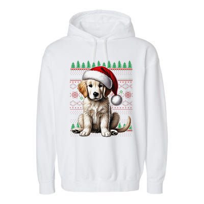 Labrador Christmas Ugly Sweater Funny Dog Lover Xmas Garment-Dyed Fleece Hoodie