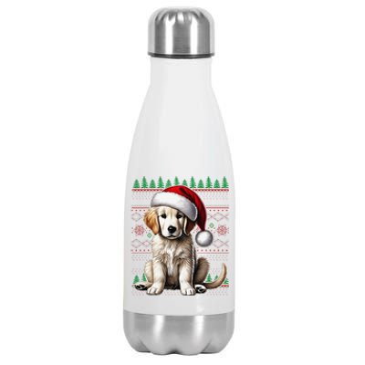 Labrador Christmas Ugly Sweater Funny Dog Lover Xmas Stainless Steel Insulated Water Bottle