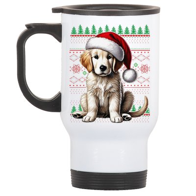 Labrador Christmas Ugly Sweater Funny Dog Lover Xmas Stainless Steel Travel Mug