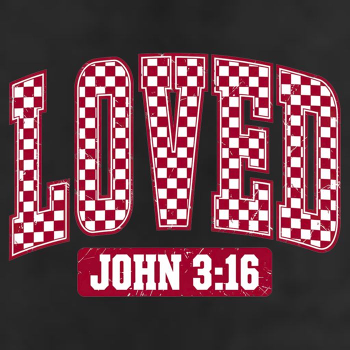 Loved Christian Valentines Great Gift 7 Panel Mesh Trucker Snapback Hat