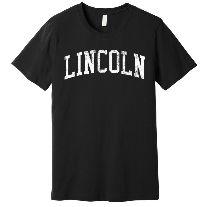 Lincoln Ca Vintage Athletic Sports Premium T-Shirt