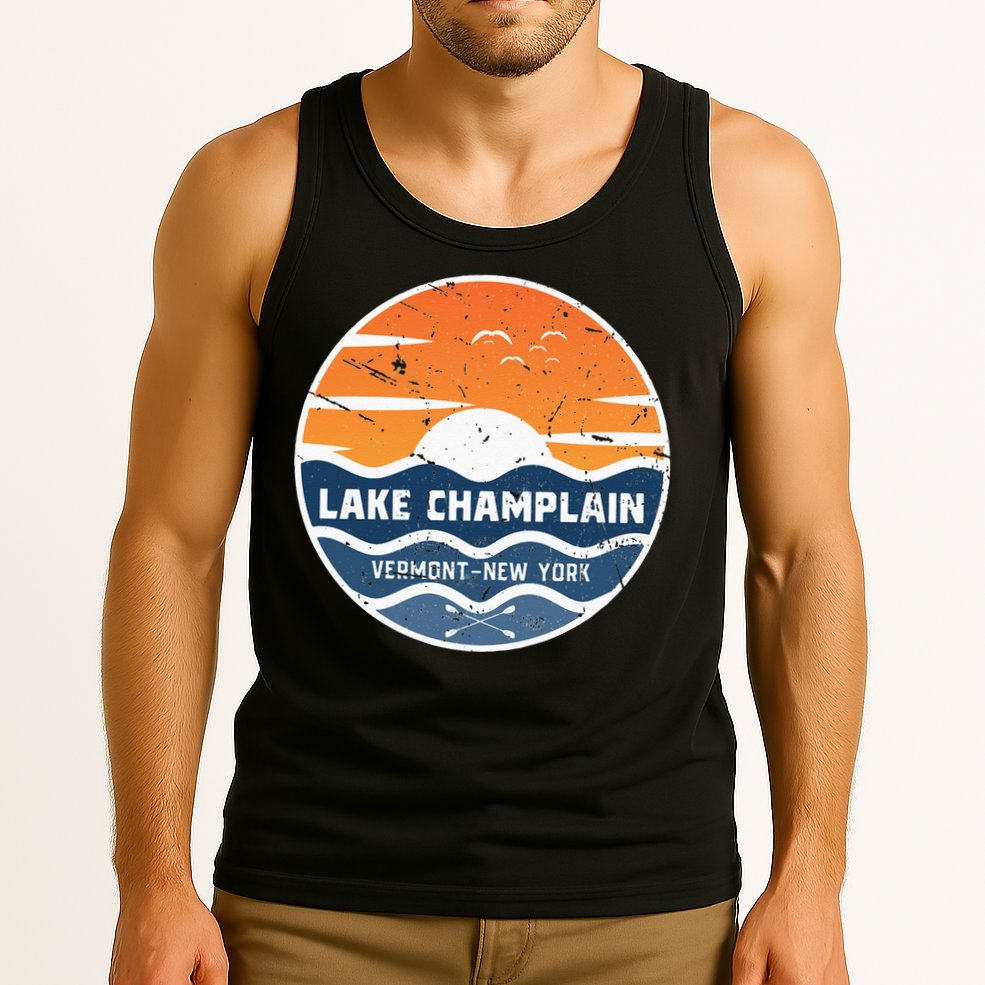 Lake Champlain Vermont New York Lake Champlain Tank Top