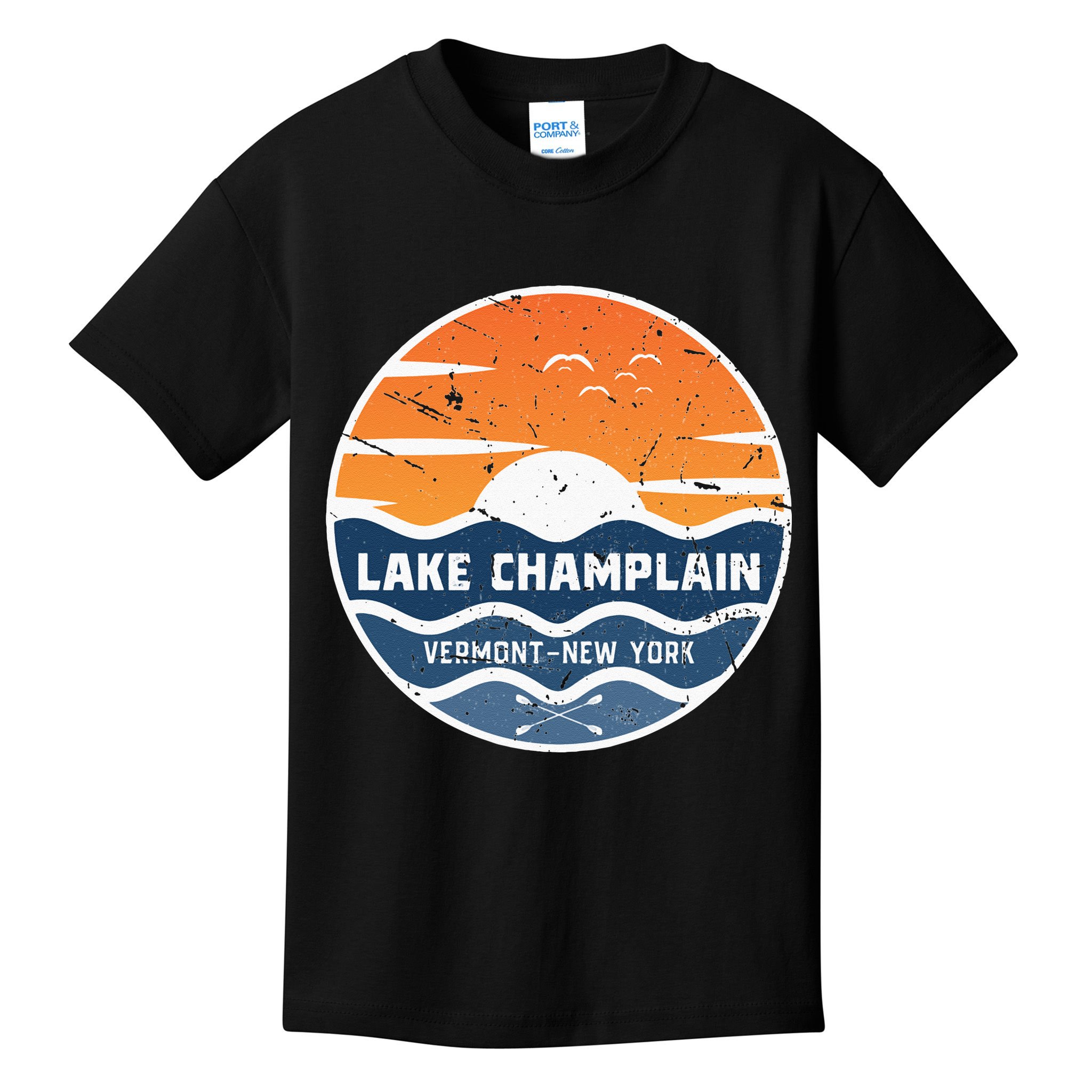 Lake Champlain Vermont New York Lake Champlain Kids T-Shirt