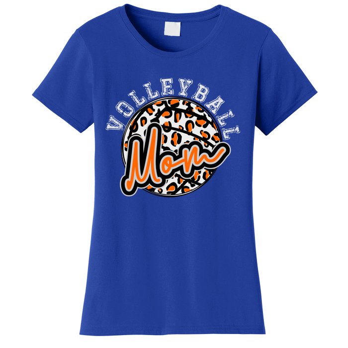 Leopard Cheetah Volleyball Orange Mom Gift Trendy Gift Women's T-Shirt