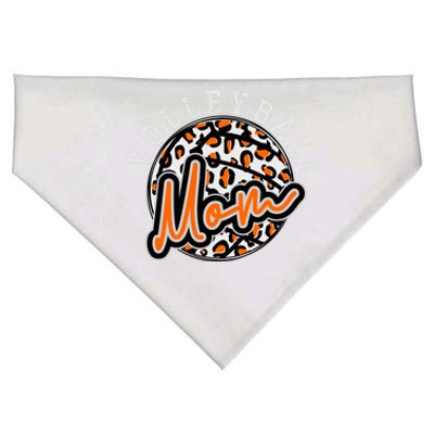 Leopard Cheetah Volleyball Orange Mom Funny Gift Trendy Gift USA-Made Doggie Bandana