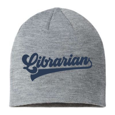 Librarian Cute Vintage Graphic Sustainable Beanie