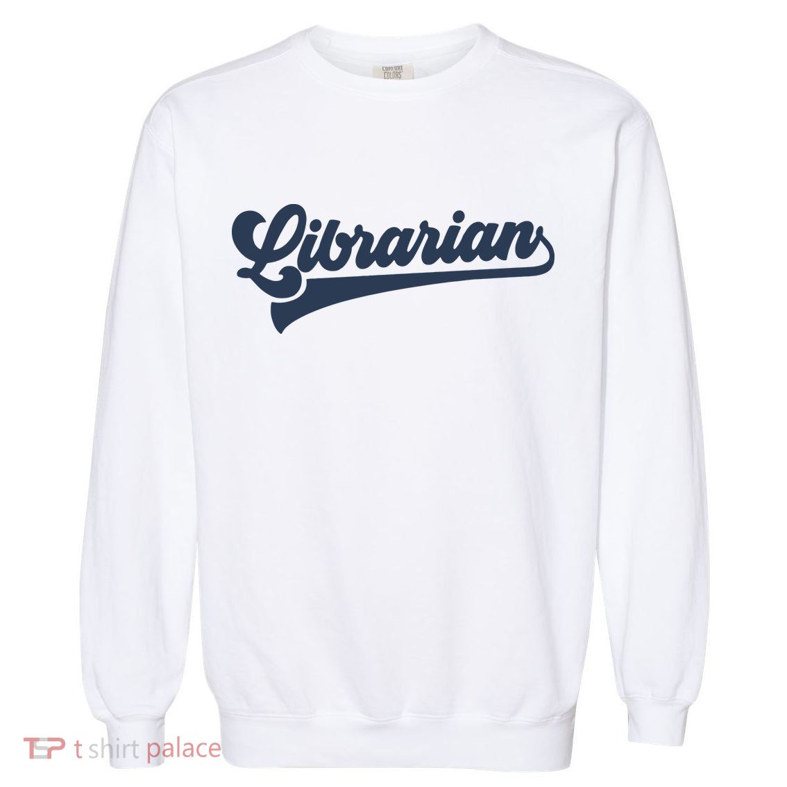 Librarian Cute Vintage Graphic Garment-Dyed Sweatshirt