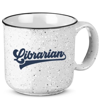 Librarian Cute Vintage Graphic 15oz Campfire Ceramic Mug