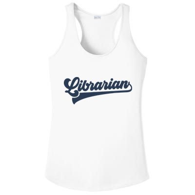 Librarian Cute Vintage Graphic Ladies PosiCharge Competitor Racerback Tank