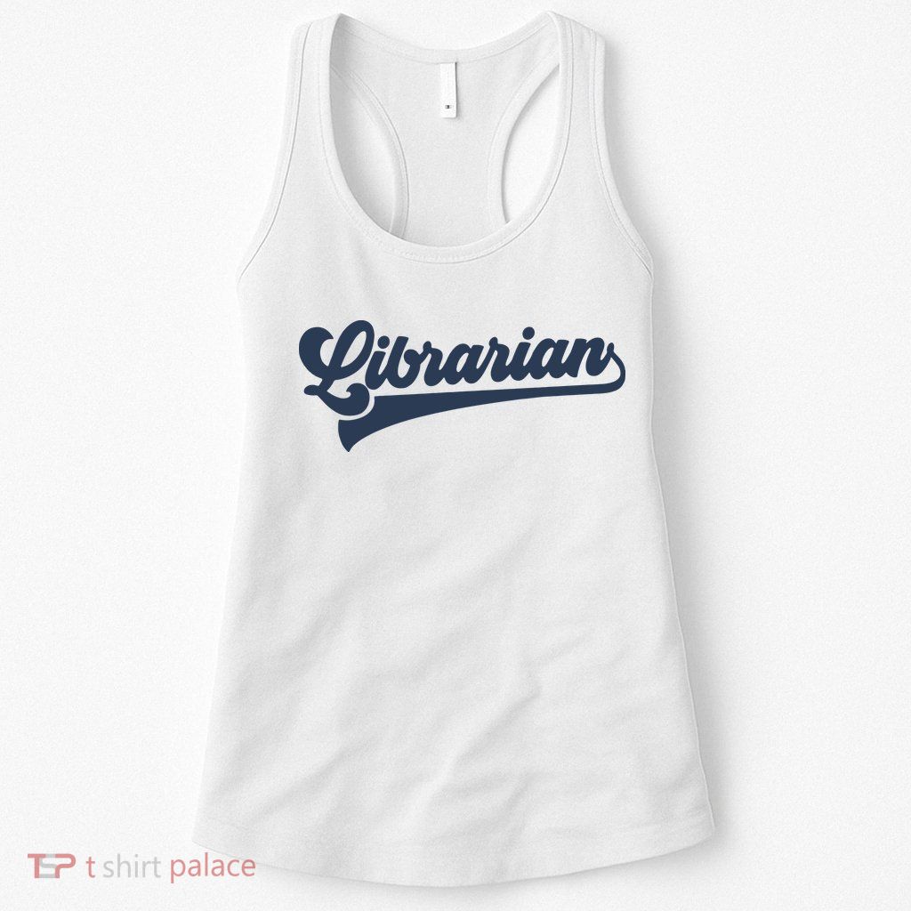 Librarian Cute Vintage Graphic Womens Tank Top
