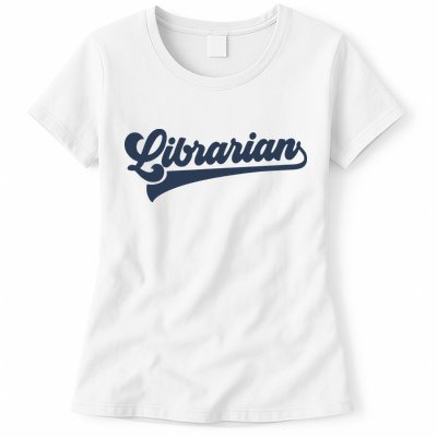 Librarian Cute Vintage Graphic Womens T-Shirt