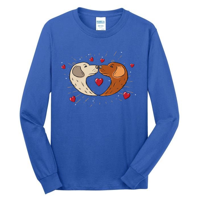 Labrador Cute Valentine's Day Dog Lovers Gift Tee Great Gift Tall Long Sleeve T-Shirt