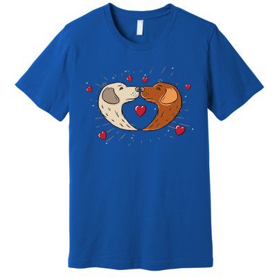 Labrador Cute Valentine's Day Dog Lovers Gift Tee Great Gift Premium T-Shirt