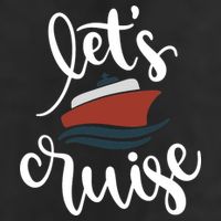 Let's Cruise Vacation Travel 7 Panel Mesh Trucker Snapback Hat