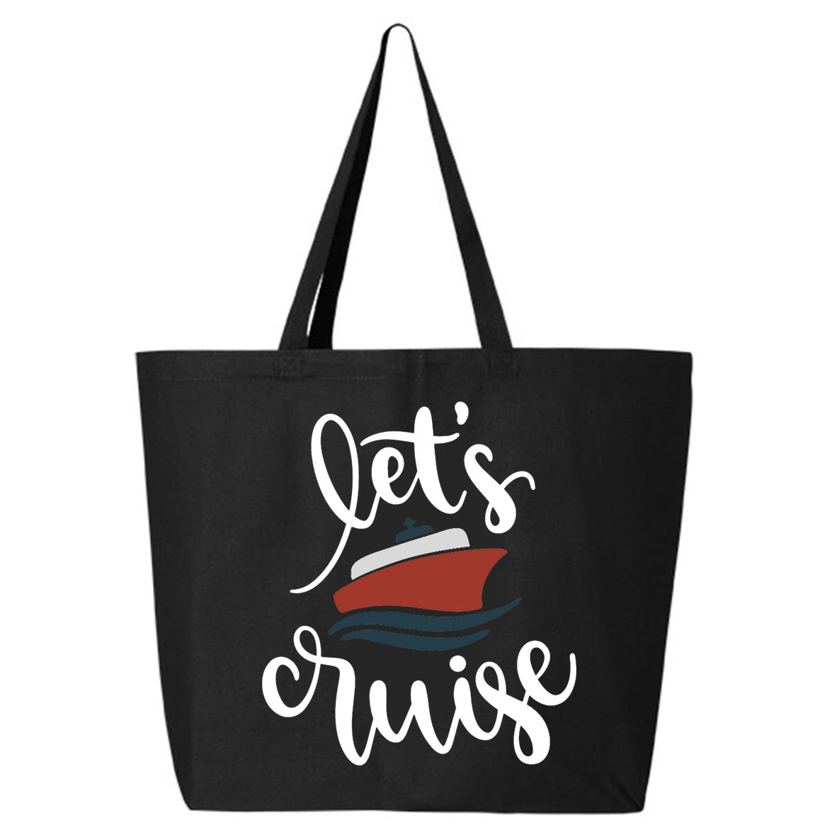 Let's Cruise Vacation Travel 25L Jumbo Tote