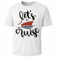 Let's Cruise Vacation Travel Cooling Performance Crew T-Shirt
