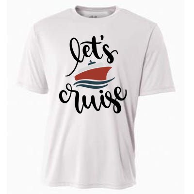 Let's Cruise Vacation Travel Cooling Performance Crew T-Shirt