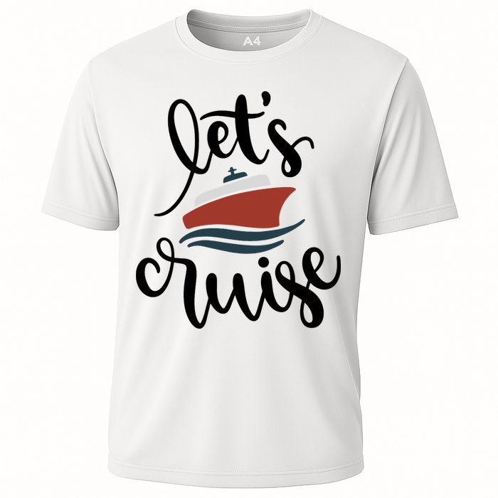 Let's Cruise Vacation Travel Cooling Performance Crew T-Shirt