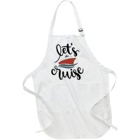 Let's Cruise Vacation Travel Full-Length Apron With Pockets