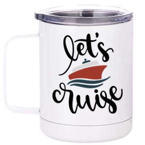 Let's Cruise Vacation Travel 12 oz Stainless Steel Tumbler Cup