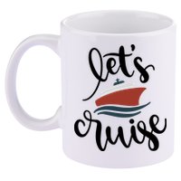 Let's Cruise Vacation Travel 11oz C Handle Ceramic Mug