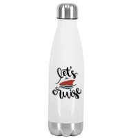 Let's Cruise Vacation Travel Stainless Steel Insulated Water Bottle