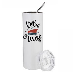 Let's Cruise Vacation Travel Stainless Steel Tumbler