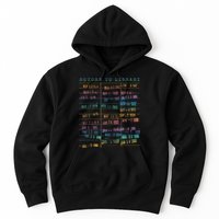Library Card Vintage Book Due Date Bookish Rainbow Reading Hoodie