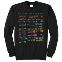 Library Card Vintage Book Due Date Bookish Rainbow Reading Sweatshirt