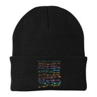 Library Card Vintage Book Due Date Bookish Rainbow Reading Beanie