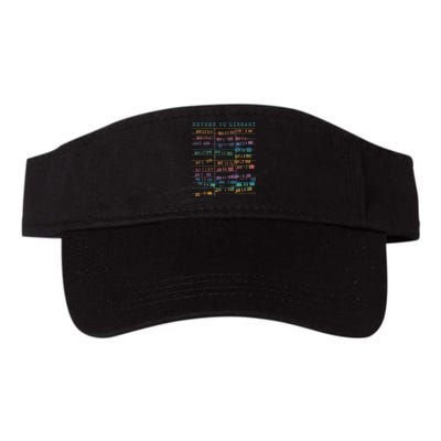 Library Card Vintage Book Due Date Bookish Rainbow Reading Visor