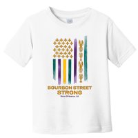 Louisiana Culture Vintage We Stand Nola Strong Bourbon Street Toddler T-Shirt