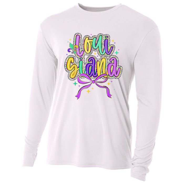 Louisiana Culture Vintage We Stand Nola Strong Bourbon Street Cooling Performance Long Sleeve Crew