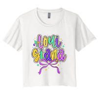 Louisiana Culture Vintage We Stand Nola Strong Bourbon Street Women's Crop Top Tee