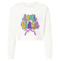 Louisiana Culture Vintage We Stand Nola Strong Bourbon Street Cropped Pullover Crew