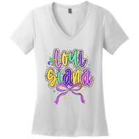 Louisiana Culture Vintage We Stand Nola Strong Bourbon Street Women's V-Neck T-Shirt