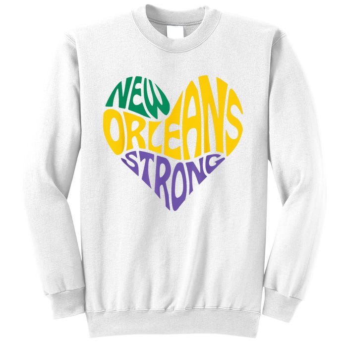 Louisiana Culture Vintage We Stand Nola Strong New Orleans Sweatshirt