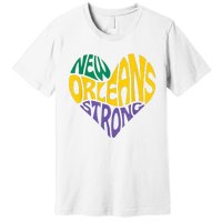 Louisiana Culture Vintage We Stand Nola Strong New Orleans Premium T-Shirt