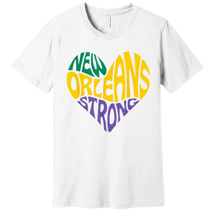 Louisiana Culture Vintage We Stand Nola Strong New Orleans Premium T-Shirt