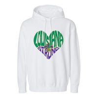 Louisiana Culture Vintage We Stand Nola Strong Garment-Dyed Fleece Hoodie