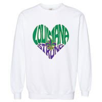 Louisiana Culture Vintage We Stand Nola Strong Garment-Dyed Sweatshirt