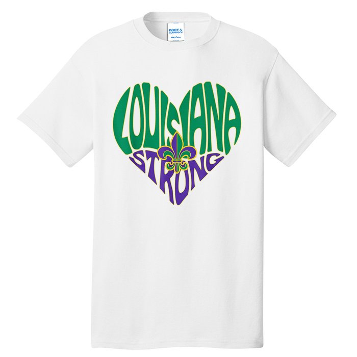 Louisiana Culture Vintage We Stand Nola Strong Tall T-Shirt