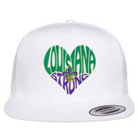 Louisiana Culture Vintage We Stand Nola Strong Flat Bill Trucker Hat