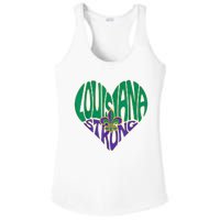 Louisiana Culture Vintage We Stand Nola Strong Ladies PosiCharge Competitor Racerback Tank