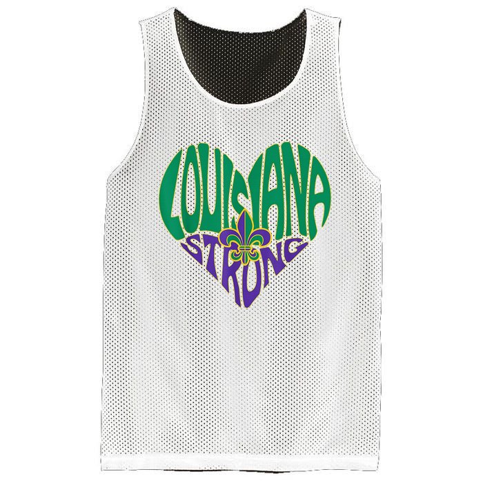 Louisiana Culture Vintage We Stand Nola Strong Mesh Reversible Basketball Jersey Tank