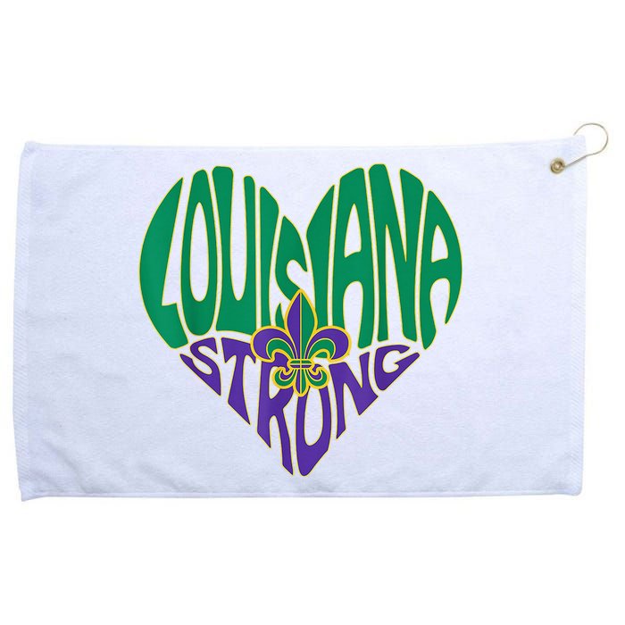 Louisiana Culture Vintage We Stand Nola Strong Grommeted Golf Towel