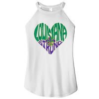 Louisiana Culture Vintage We Stand Nola Strong Women's Perfect Tri Rocker Tank