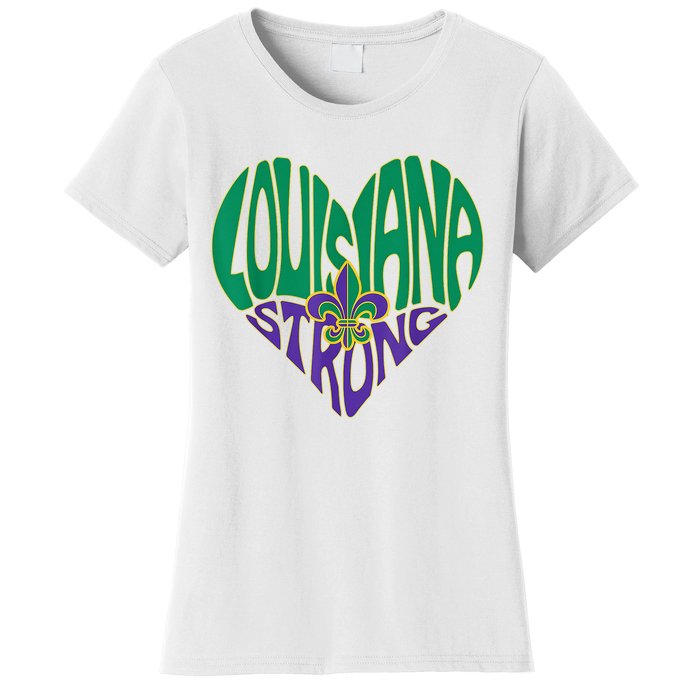 Louisiana Culture Vintage We Stand Nola Strong Women's T-Shirt